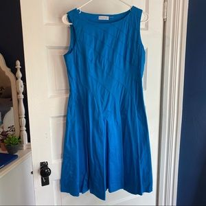 Calvin Klein Blue Dress—Very Flattering!!